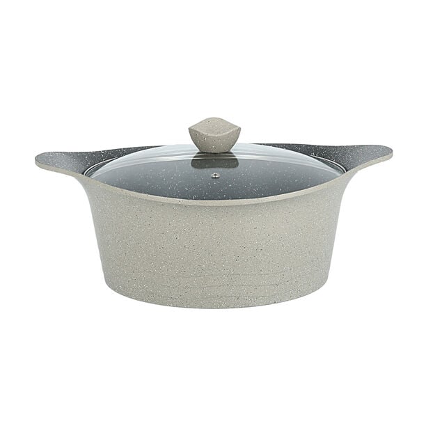 Alberto 8 piece beige granite cookware set image number 3