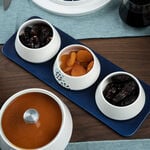 Dallaty white porcelain nut bowls with tray set 4 pcs image number 4