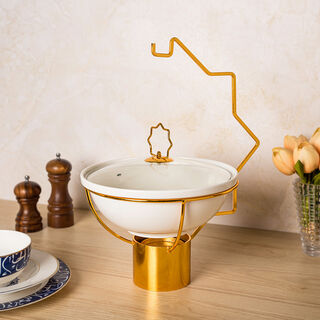 طبق تقديم مع سخان تصميم كازابلانكا من لاميسا 