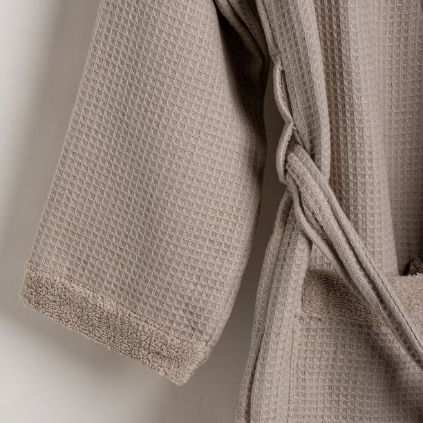 Ambra beige cotton bathrobe S/M image number 3