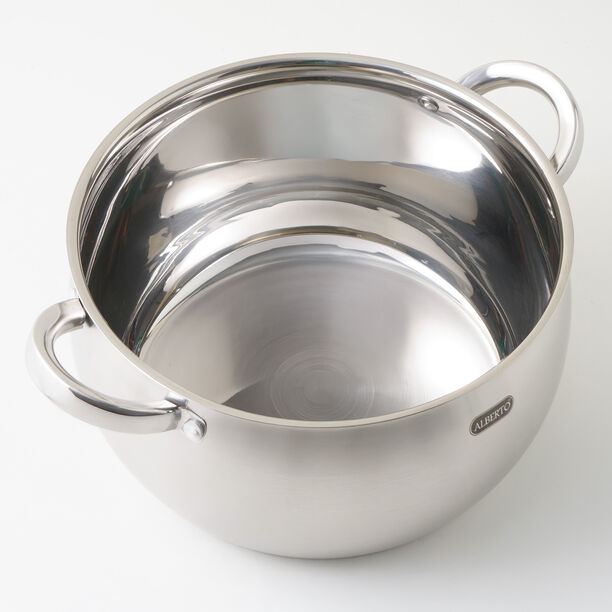 Alberto stainless steel pot with lid, silver 3.9L image number 2