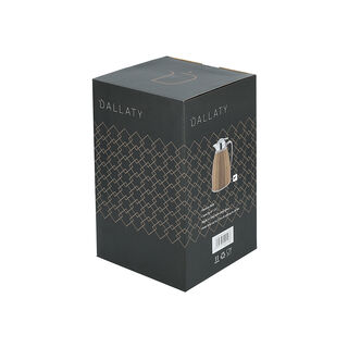 Dallety Steel Vacuum Flask Rattan Design Brown 1L