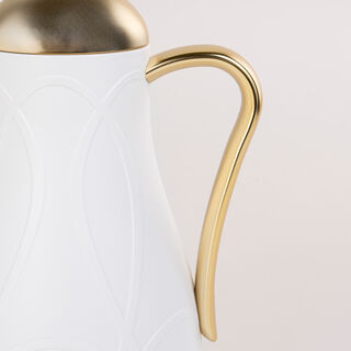 Dallaty white and gold plastic flask 1L 2 pcs