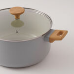 Alberto Aluminum 9Pcs Cookware Set, Grey image number 3