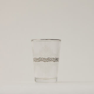 Moroccan Tea Glass 6 Pieces Silver H8.2Xt5.8X4.3