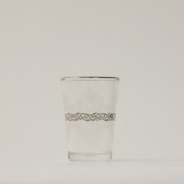 Moroccan Tea Glass 6 Pieces Silver H8.2Xt5.8X4.3 image number 1