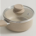 Alberto aluminum milk pot 1.5L with lid, cream image number 0