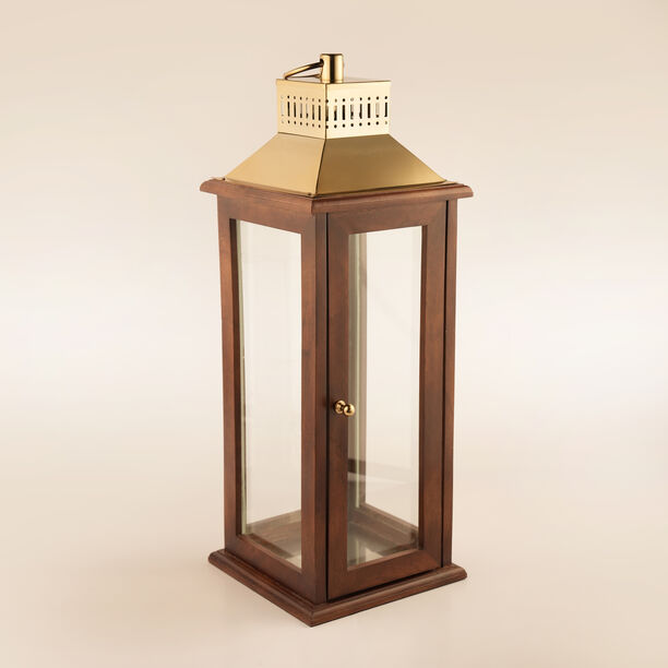 Lucerna wooden Ramadan candle holder 26*10*10cm image number 0