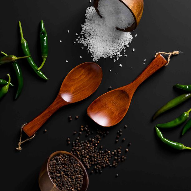 ملعقة طبخ خشبية طول 21.3 من البرتو  image number 0