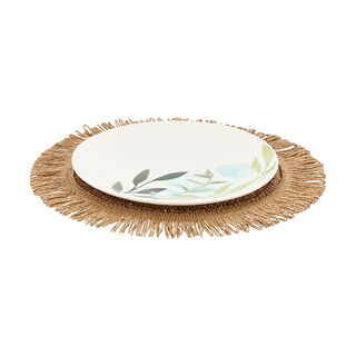 لا ميسا لبادة مائدة ورقية بني 1 قطعة 34 سم