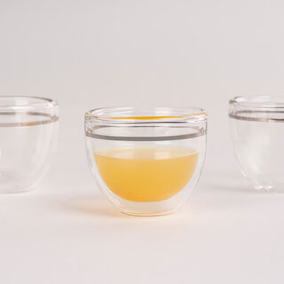 Arabic Coffee Cup Set 6Pc Silver