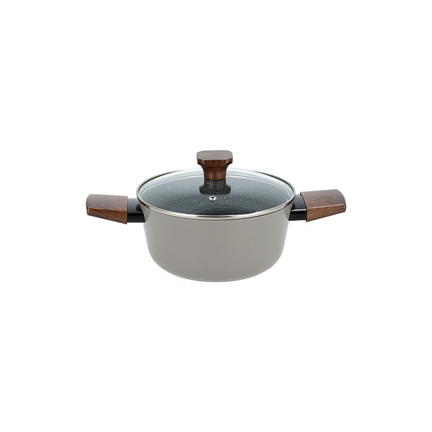 طقم أواني طهي الومنيوم 7 قطع من البرتو باللون الرمادي image number 4