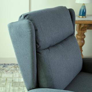 Verona manual recliner chair from Home Canvas, dark grey