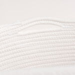 Homez woven basket 30*33 top white & bottom grey with hidden handle image number 1