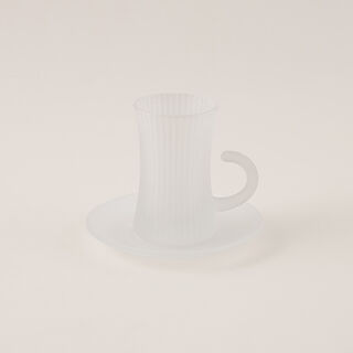 Dallaty tea set 18pcs frosted with line pattern