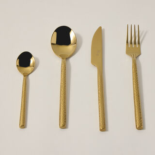 Manuscript 16 Pcs Cutlery Set Gold Color