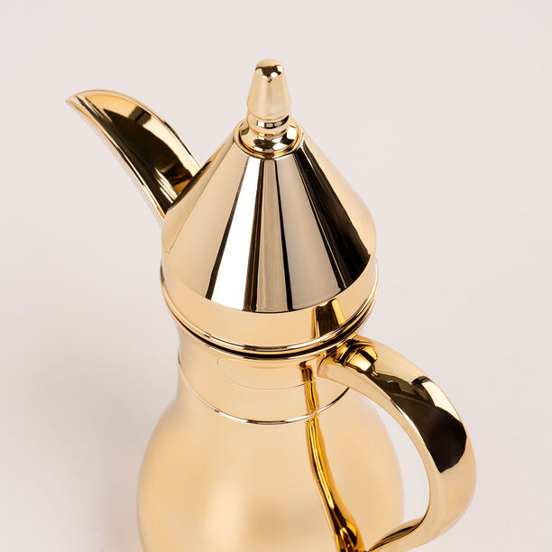دلتي دلة ستيل ذهبي صغيرة 300 مل image number 2