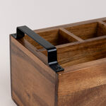 Alberto wooden utensil holder 26*16*14 cm image number 2