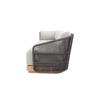 Lux L shaped patio set 2pcs, gray