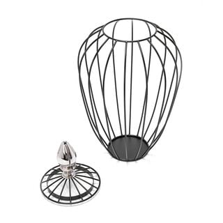 Wire Aluminum And Iron Lantern Black