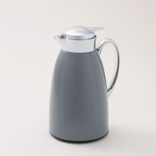 دلتي دلة شاي أو قهوة حافظة للحرارة ستيل باللون الرمادي