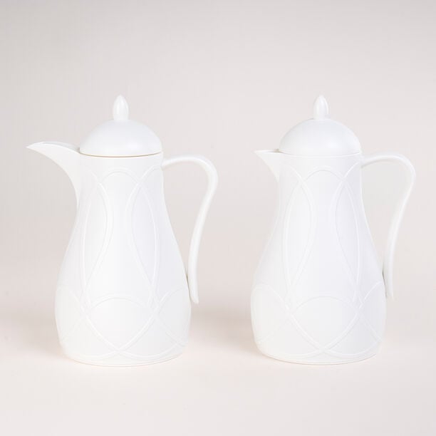 Dallaty white plastic flask 1L 2 pcs image number 0