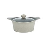 Alberto 8 piece beige granite cookware set image number 4