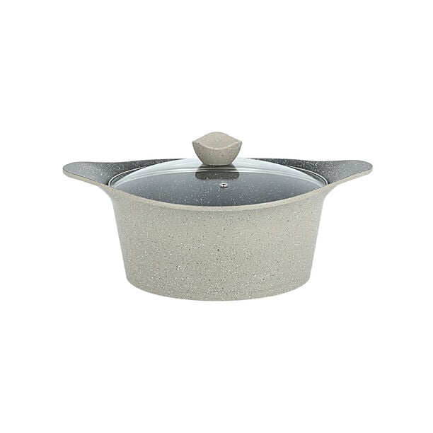 Alberto 8 piece beige granite cookware set image number 4