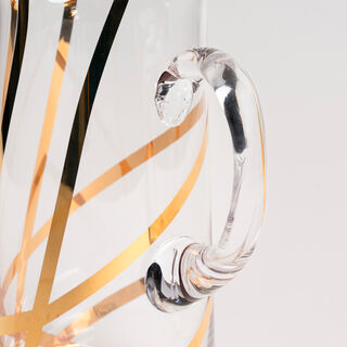 La Mesa 1 Piece Glass Jug Arabisque Gold