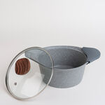 طقم أواني طهي جرانيت من البرتو 8 قطع جرانيت باللون الرمادي الفاتح image number 5