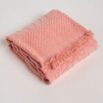 Jacquard/cotton bath towel, peach 70*140 cm image number 1