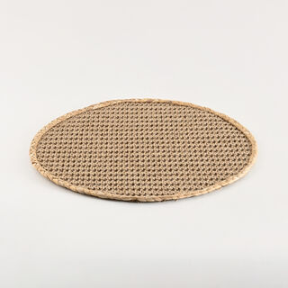 لا ميسا مفرش أطباق جوت 38سم، بني