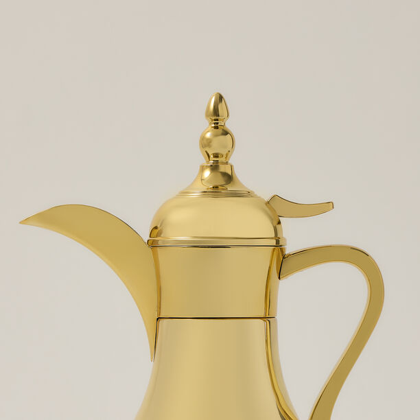 1Pc Steel Vacuum Flask Mini Traditional Gold 0.3Ml image number 2