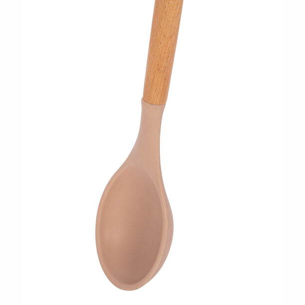 Alberto Silicone Cooking Spoon With Wooden Handle Blue image number 1