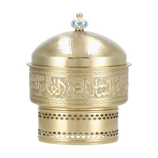 طبق تقديم مع سخان ستانلس ستيل   25*25*30 سم   لا ميسا