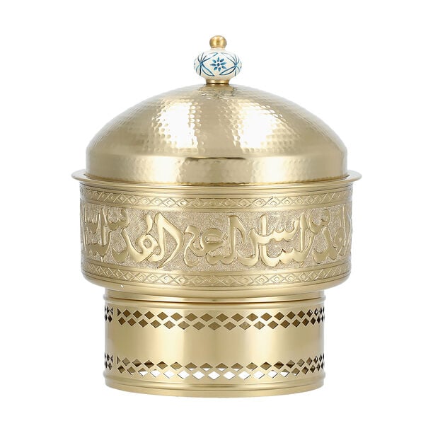 طبق تقديم مع سخان ستانلس ستيل   25*25*30 سم   لا ميسا image number 0