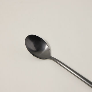 La Mesa matt black stainless steel cutlery set 16 pc