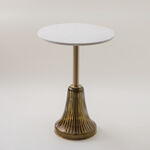 Homez marble side table 46*55cm, olive green image number 0