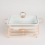 طبق تقديم مع سخّان مربع&nbsp; image number 5