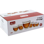 6 Piece Glass Double Wall Coffee Cup image number 6