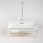 طبق تقديم مع سخّان مستطيل image number 2