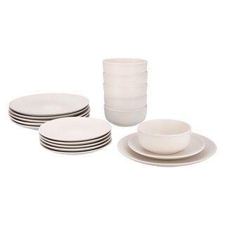La Mesa off white stoneware 18 pc Dinner set