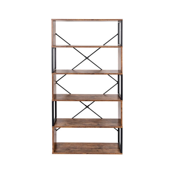 Homez Bookshelf 80*30*160 cm Wood Texture image number 1