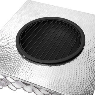 Fire Pit Round Stainless Steel And Iron