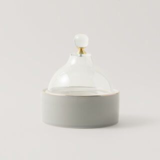 Dallaty porcelain date bowl 12.7cm, grey