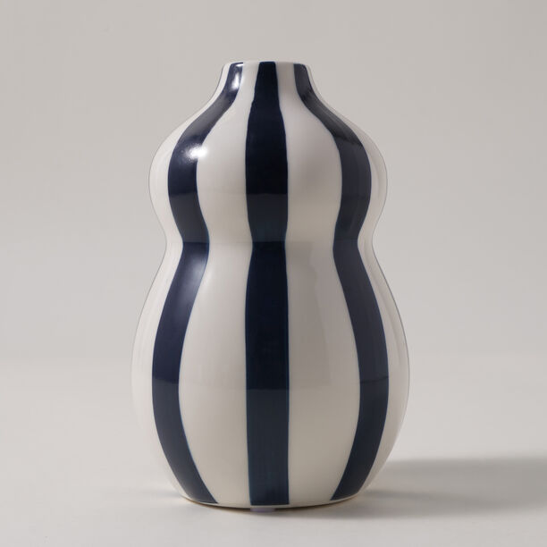 Homez Ceramic Blue And White Vase 11.7*11.7*18.2Cm image number 0
