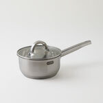 Alberto stainless steel saucepan with lid 8.5*16cm 1.7L, silver image number 1