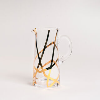 La Mesa 1 Piece Glass Jug Arabisque Gold