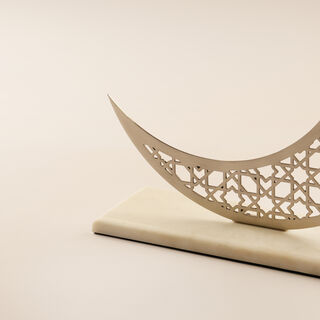Homez Ramadan Decorative Crescent Design with Base, 32*9*29.5Cm