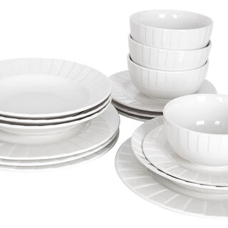 La Mesa 16 Pieces Dinner Set White